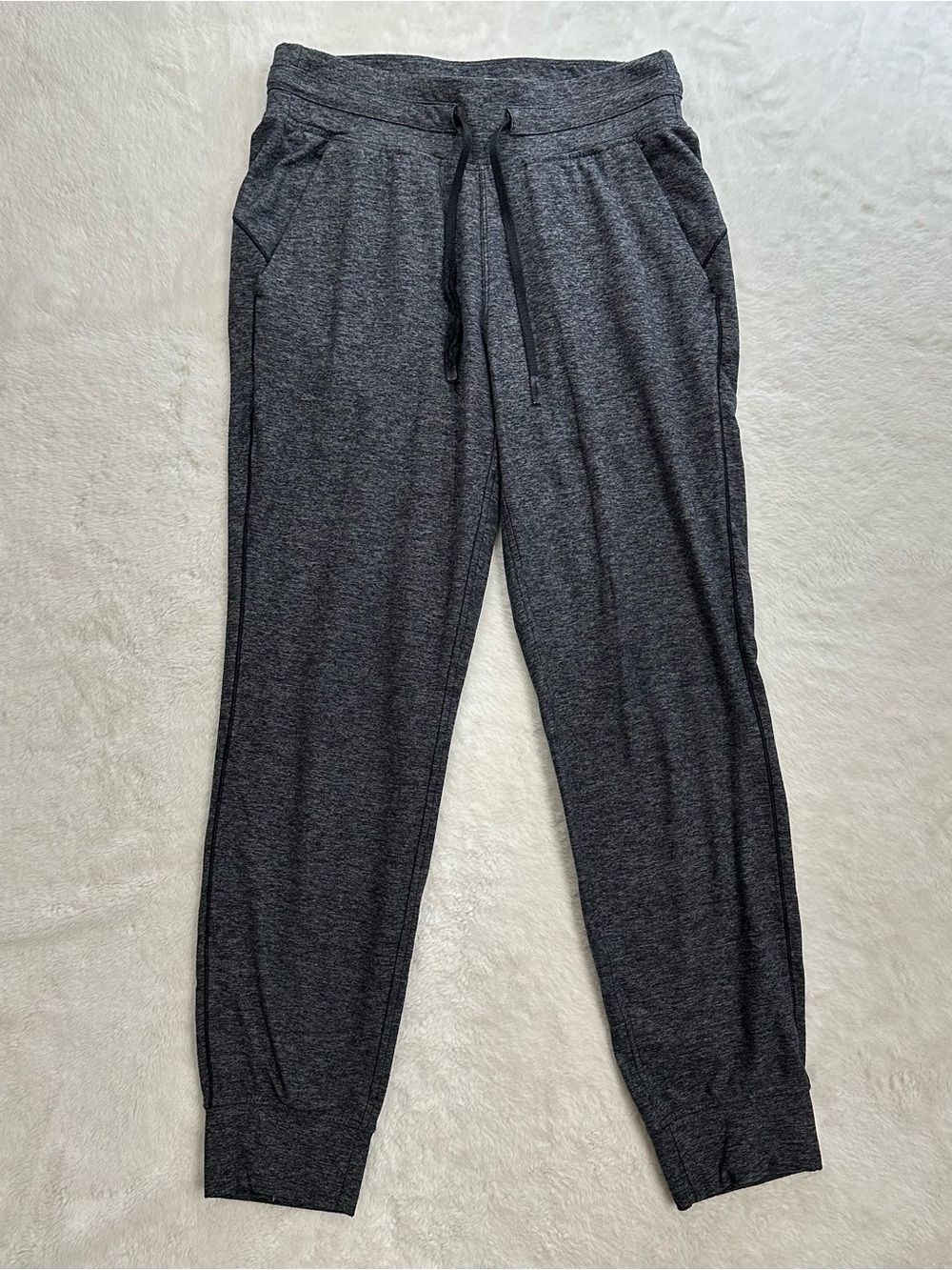 Lululemon Ready to Rulu Jogger 7/8 Heathered Raceway Grey Black Size 6